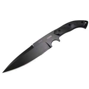  Blackhawk   Tatang Black Fixed Blade, Plain, Black FRN 