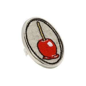 Tarina Tarantino Embroidered Candy Apple Mod Ring