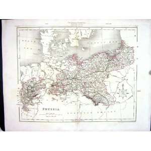  Archer College Antique Map C1875 Prussia Brandenburg 