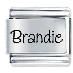  Name Brandie Gift Laser Italian Charm Pugster Jewelry
