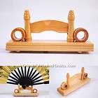 FAN STAND Wood Hand Folding Decorative Display New Home Accent f337