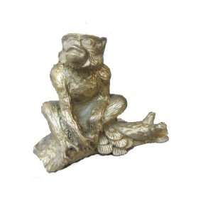  Solid Brass Statue monkey Sitting on a Branch