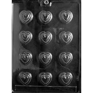  BEADED HEARTS Valentine Candy Mold chocolate