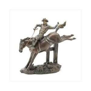  Bucking Bronco Horse Figurine Wild West Cowboy Statue 