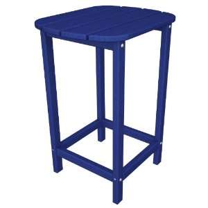  Polywood South Beach 15 Counter Side Table in Pacific Blue 