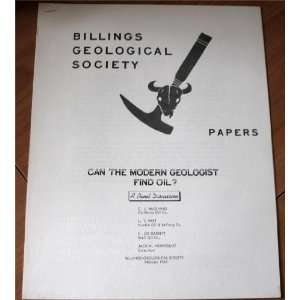   the Modern Geologist Find Oil? C.J.McGinnis et.al.  Books