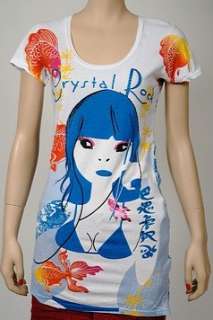 New Crystal Rock Blue Angel S/S Womens T Shirt Multi M  