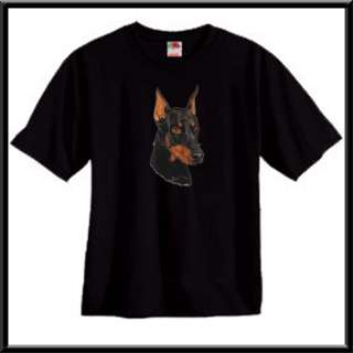 RJM Doberman Pinscher Portrait Dog Breed T Shirt S,M,L,XL,2X,3X,4X,5X 