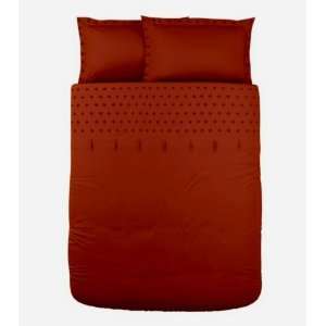  Ikea Tanja Brodyr Red Orange Full/queen 3pc Duvet Cover 