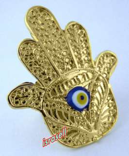 EVIL EYE PROTECTION HAMSA RING luck talisman gift charm  