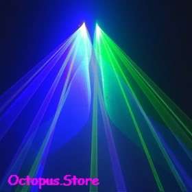   Green+Blue 450nm Laser Stage Disco Lighting DJ Party Show Light DMX512
