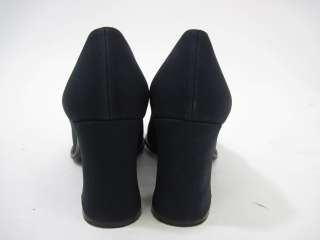 VIA SPIGA Navy Blue Knit Pumps Heels Shoes Sz 7.5  
