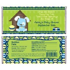   Puppy Dog   Personalized Candy Bar Wrapper Baby Shower Favors Baby