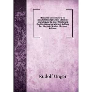   Stellung Des Magus in Norden (German Edition) Rudolf Unger Books