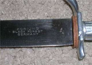 UNUSED VINTAGE KORIUM GERMAN DAGGER w/SHEATH BLACK FOREST KNIFE 