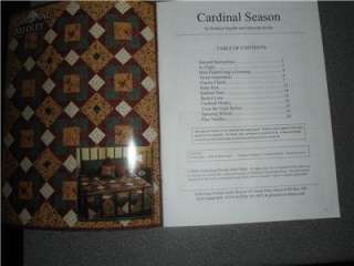 Patchwork Christmas Quilt Pattern Books Sampler Log Cabin Cardinal 