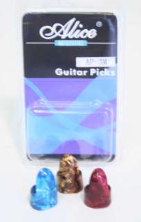 New 3 Pack Set of Finger Guitar Picks Fingerpicks  