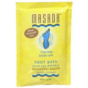 Masada Soaking Salts, Sport Spa, Invigorating, 3 oz (85 g) (Pack of 24 
