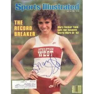  Mary Decker Autographed Sports Illustrated Magazine (Track 