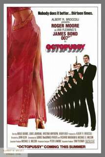 OCTOPUSSY Adv A 13 Bonds Orig 1Sheet Movie Poster 007  