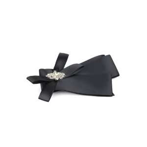  Nina Bridal Sash / Satin Jeweled Belt   ISABELLE   Black 