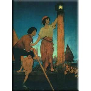 Venetian Lamplighter 22x30 Streched Canvas Art by Parrish, Maxfield