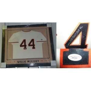 Willie McCovey Signed Jersey   Framed SF JSA COA   Autographed MLB 