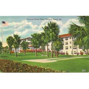 1950s Vintage Postcard Princess Issena Hotel   Daytona Beach Florida