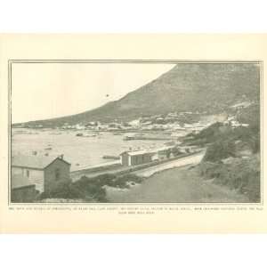  Print Town & Harbor of Simonstown False Bay Cape Colony South Africa