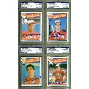  Mark McGwire & 15 others Autographed 1985 Topps Olympic 