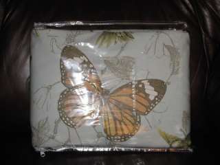 NEW POTTERY BARN QUEEN SPRING BUTTERFLY DUVET COVER  