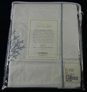 WILLIAMS SONOMA HOME CORAL EMBROIDERED BEDDING BOUDOIR SHAM NEW IN 