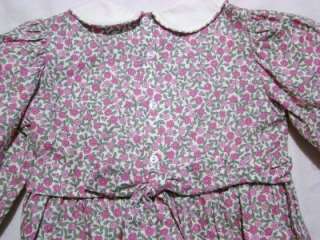 CARRIAGE BOUTIQUES 6Y SMOCKED SPRING LS FLORAL DRESS  