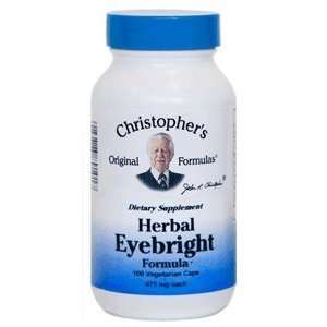  Herbal Eyebright, 100 Capsules   Dr. Christophers Health 