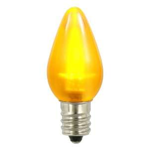  Club Pack of 25 Yellow LED C7 Satin Christmas Replacement 