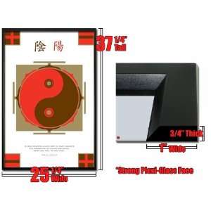   Framed Yin Yang Interaction Zen Symbol Poster Pp31581