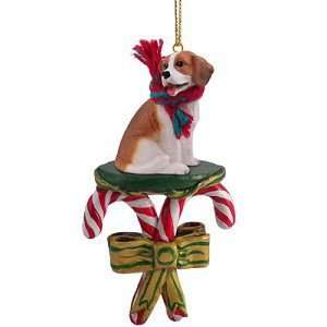  Candy Cane Beagle Ornament