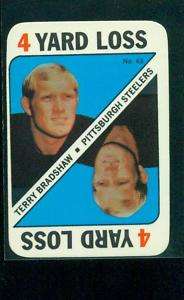 1971 TOPPS GAME 43 TERRY BRADSHAW ROOKIE STEELERS NM/MT 6548  