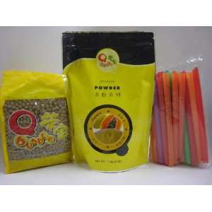 Qbubble Papaya Bubble Tea Kit  Grocery & Gourmet Food