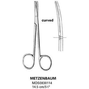  Dissecting Scissors, Metzenbaum   Curved, Bl/Bl, 8, 20 cm 
