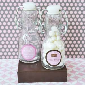  Sweet Sixteen (or 15) Personalized Mini Glass Bottles 
