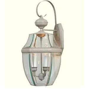   Light Outdoor Wall Lantern Country Stone Clear Glass