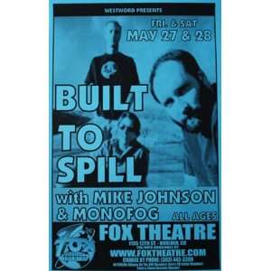  Built to Spill Boulder Colorado Original Gig Poster BTS 