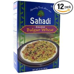 Sahadi Coarse Bulgur, 12 Ounce Boxes (Pack of 12)  Grocery 
