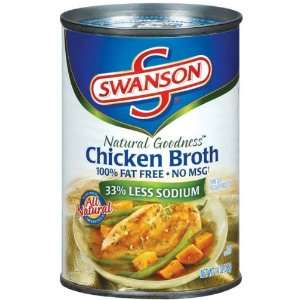 Swanson Broth Rtsb Chicken 33% Less Sodium   24 Pack  