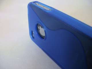 Apple iPhone 4G/4S Soft Wave Case. Blue. US Seller/Shipper. AT&T 