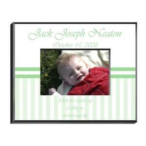  Personalized Baby Boy Frame in Green Baby