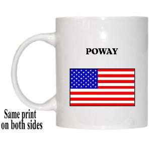  US Flag   Poway, California (CA) Mug 
