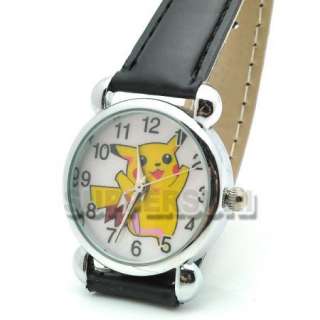 Cute Pokemon Pikachu New Leather Watch Wristwatch QT929  