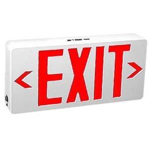 TCP RED Polycarbonate LED Exit Sign EXIT BBUP WHITE HOUSING   22743